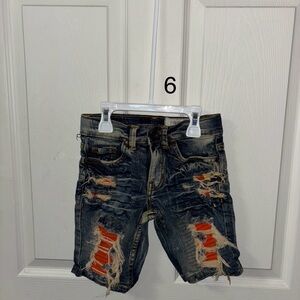 Distressed Denim Shorts for Kids